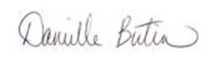 danielle butin signature